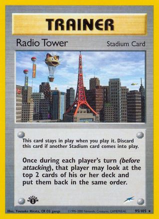 Radio Tower 95/105 - Neo Destiny 1st Edition - Poke-Collect