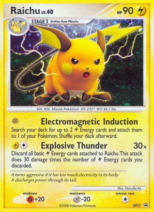 Raichu DP21/56 - DP Black Star Promos Holofoil - Poke-Collect