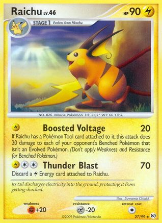 Raichu 27/99 - Arceus Reverse Holofoil - Poke-Collect