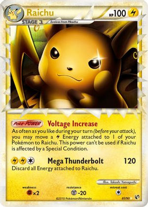 Raichu (Prime) 83/90 - Undaunted Holofoil