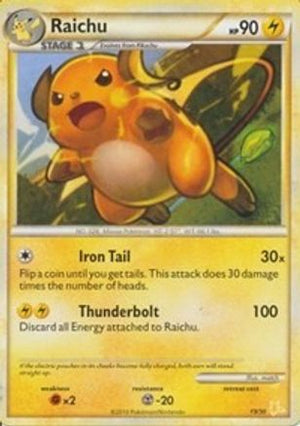 Raichu (#19 Non-Holo) 19 - HGSS Trainer Kit Gyarados & Raichu - Poke-Collect