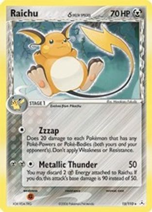 Raichu (Delta Species) 15/110 - Holon Phantoms Reverse Holofoil - Poke-Collect