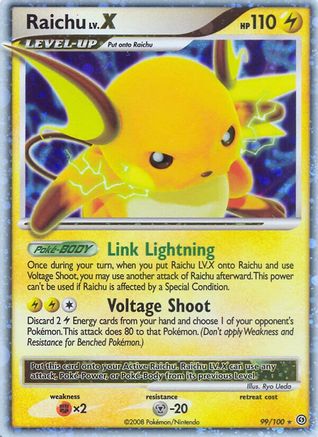 Raichu LV.X 99/100 - Stormfront Holofoil - Poke-Collect