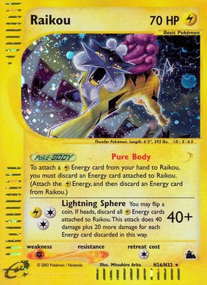 Raikou (H26) H26/144 - Skyridge Holofoil
