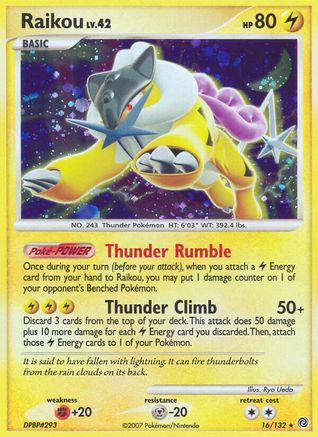 Raikou 16/132 - Secret Wonders Holofoil - Poke-Collect