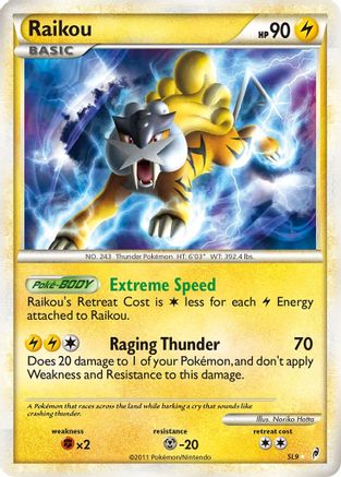 Raikou (Shiny) SL9/95 - Call of Legends Holofoil - Poke-Collect