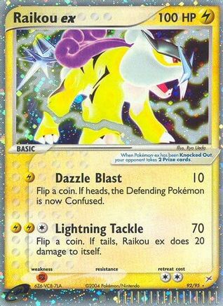 Raikou ex 92/95 - Team Magma vs Team Aqua Holofoil - Poke-Collect