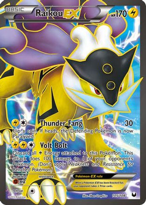 Raikou-EX 105/108 - Dark Explorers Holofoil - Poke-Collect