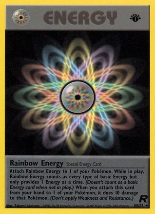 Rainbow Energy (80) 80/82 - Team Rocket 1st Edition - Poke-Collect
