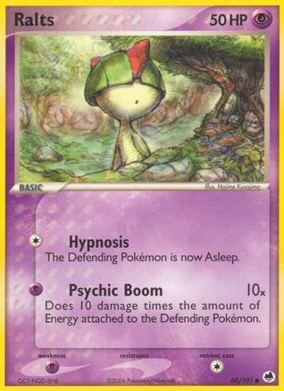 Ralts 60/101 - Dragon Frontiers Reverse Holofoil - Poke-Collect