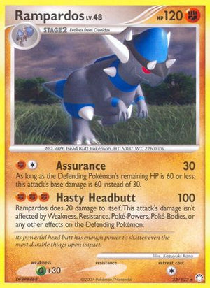 Rampardos 33/123 - Mysterious Treasures Reverse Holofoil - Poke-Collect