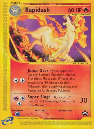 Rapidash 51/53 - Wizards Black Star Promos - Poke-Collect