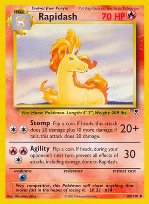 Rapidash 60/110 - Legendary Collection Reverse Holofoil - Poke-Collect
