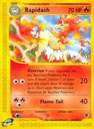 Rapidash 62/165 - Expedition Base Set Reverse Holofoil - Poke-Collect