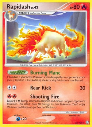 Rapidash 22/100 - Stormfront Reverse Holofoil - Poke-Collect