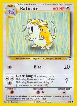 Raticate 61/110 - Legendary Collection Reverse Holofoil - Poke-Collect