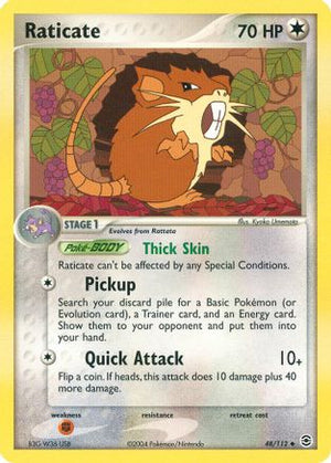 Raticate 48/112 - FireRed & LeafGreen Reverse Holofoil - Poke-Collect