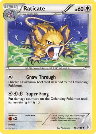 Raticate 105/149 - Boundaries Crossed Reverse Holofoil - Poke-Collect