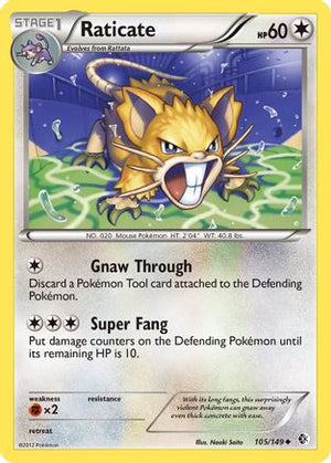 Raticate 105/149 - Boundaries Crossed Reverse Holofoil - Poke-Collect