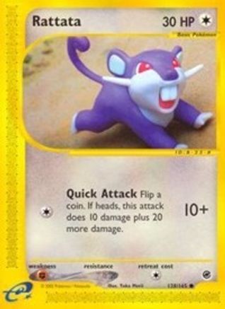 Rattata 128/165 - Expedition Base Set Reverse Holofoil - Poke-Collect