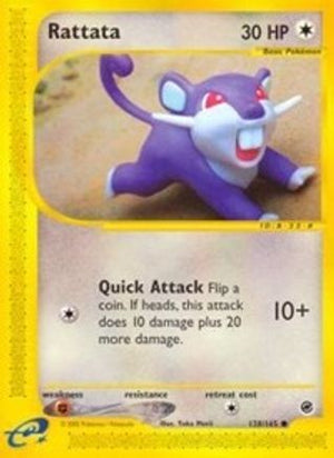 Rattata 128/165 - Expedition Base Set Reverse Holofoil - Poke-Collect