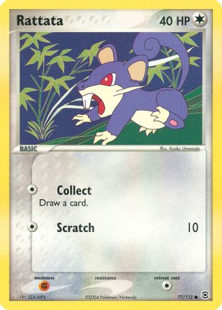 Rattata 77/112 - FireRed & LeafGreen Reverse Holofoil - Poke-Collect