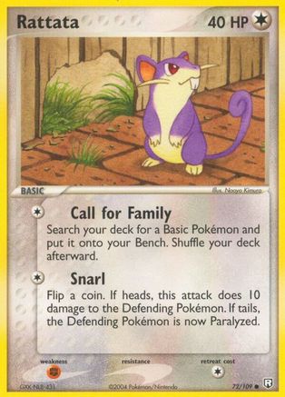 Rattata - 072/109 72/109 - Team Rocket Returns Reverse Holofoil - Poke-Collect