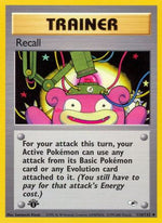 Recall 116/132 - Gym Heroes 1st Edition - Poke-Collect