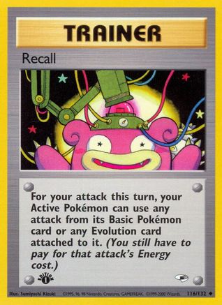 Recall 116/132 - Gym Heroes 1st Edition - Poke-Collect
