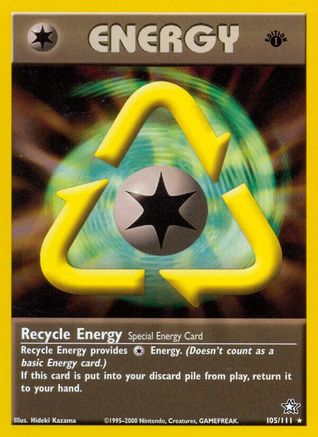 Recycle Energy 105/111 - Neo Genesis 1st Edition - Poke-Collect