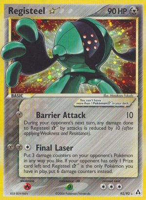 Registeel Star 92/92 - Legend Maker Holofoil