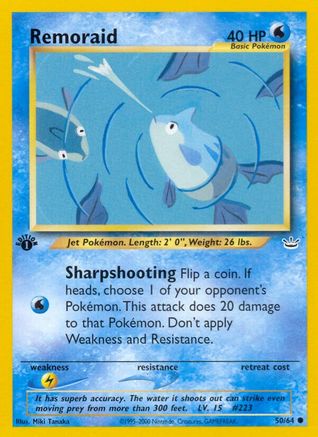 Remoraid 50/64 - Neo Revelation Unlimited - Poke-Collect
