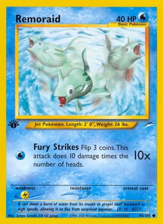 Remoraid 80/105 - Neo Destiny Unlimited - Poke-Collect