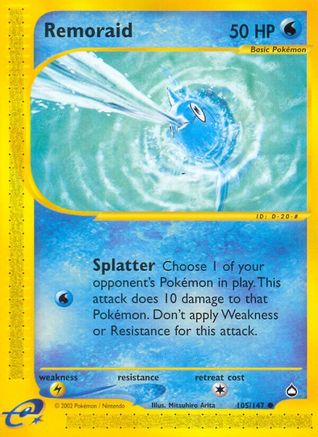 Remoraid 105/147 - Aquapolis - Poke-Collect