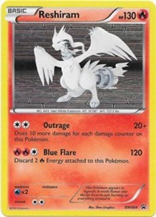 Reshiram BW004/101 - BW Black Star Promos Holofoil - Poke-Collect