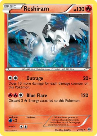 Reshiram 21/99 - Next Destinies - Poke-Collect