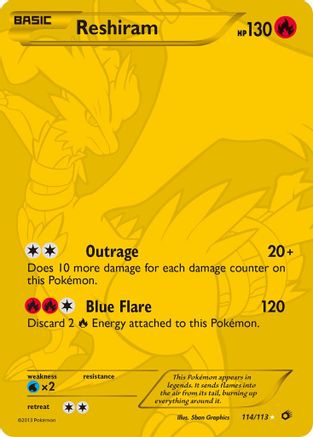 reshiram holographic card price Reshiram (114 Full Art Secret Rare) 114/113