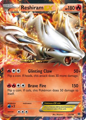 Reshiram-EX 22/99 - Next Destinies Holofoil - Poke-Collect