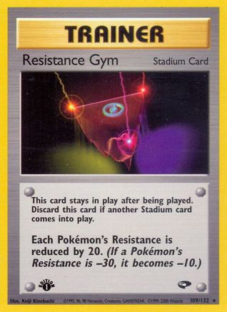 Resistance Gym 109/132 - Gym Challenge 1st Edition - Poke-Collect