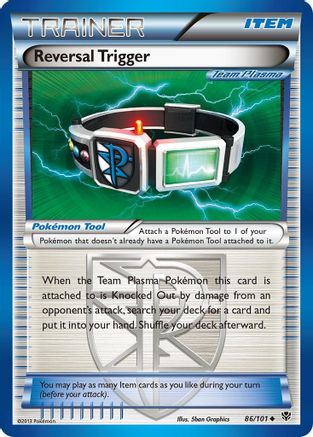 Reversal Trigger (Team Plasma) 86/101 - Plasma Blast Reverse Holofoil - Poke-Collect