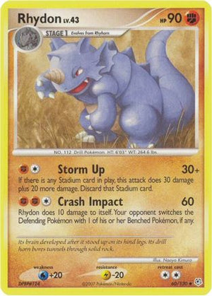 Rhydon 60/130 - Diamond & Pearl Reverse Holofoil - Poke-Collect