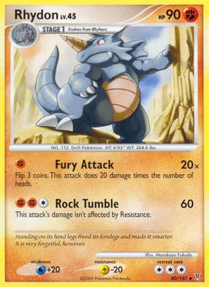 Rhydon 80/147 - Supreme Victors Reverse Holofoil - Poke-Collect