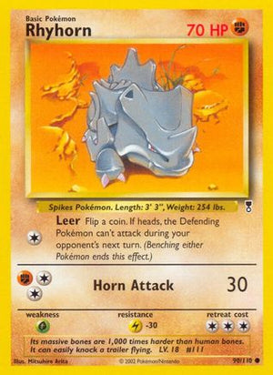 Rhyhorn 90/110 - Legendary Collection Reverse Holofoil - Poke-Collect