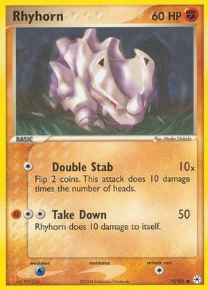Rhyhorn 70/101 - Hidden Legends Reverse Holofoil - Poke-Collect