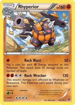 Rhyperior 62/146 - XY Base Set Reverse Holofoil - Poke-Collect