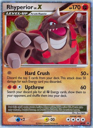 Rhyperior LV.X DP29/56 - DP Black Star Promos Holofoil - Poke-Collect
