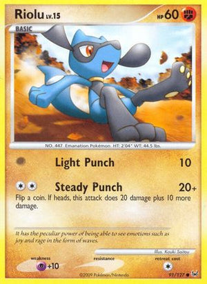 Riolu 91/127 - Platinum Reverse Holofoil