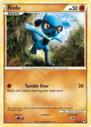 Riolu 50/95 - Call of Legends Reverse Holofoil - Poke-Collect