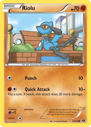 Riolu 63/99 - Next Destinies Reverse Holofoil - Poke-Collect