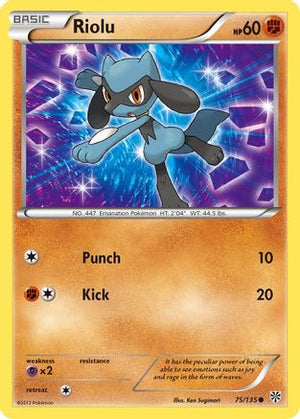 Riolu 75/135 - Plasma Storm Reverse Holofoil - Poke-Collect